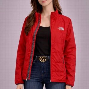 North Face Red Zippered Jacket